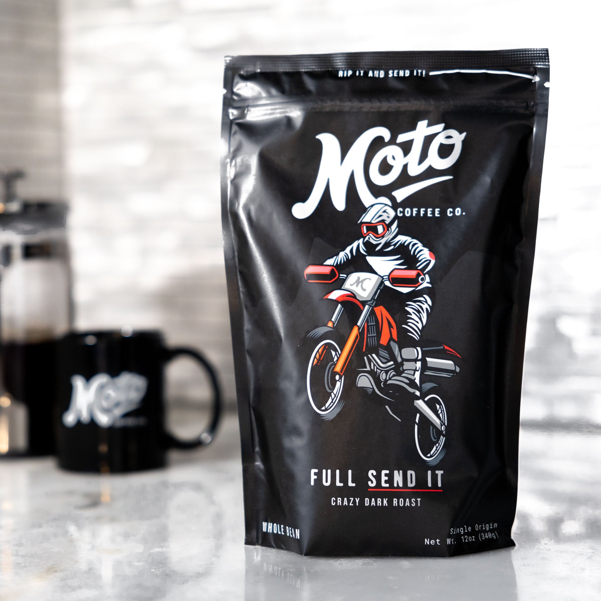 Full Send It - Dark Roast Coffee - Moto Coffee Co.